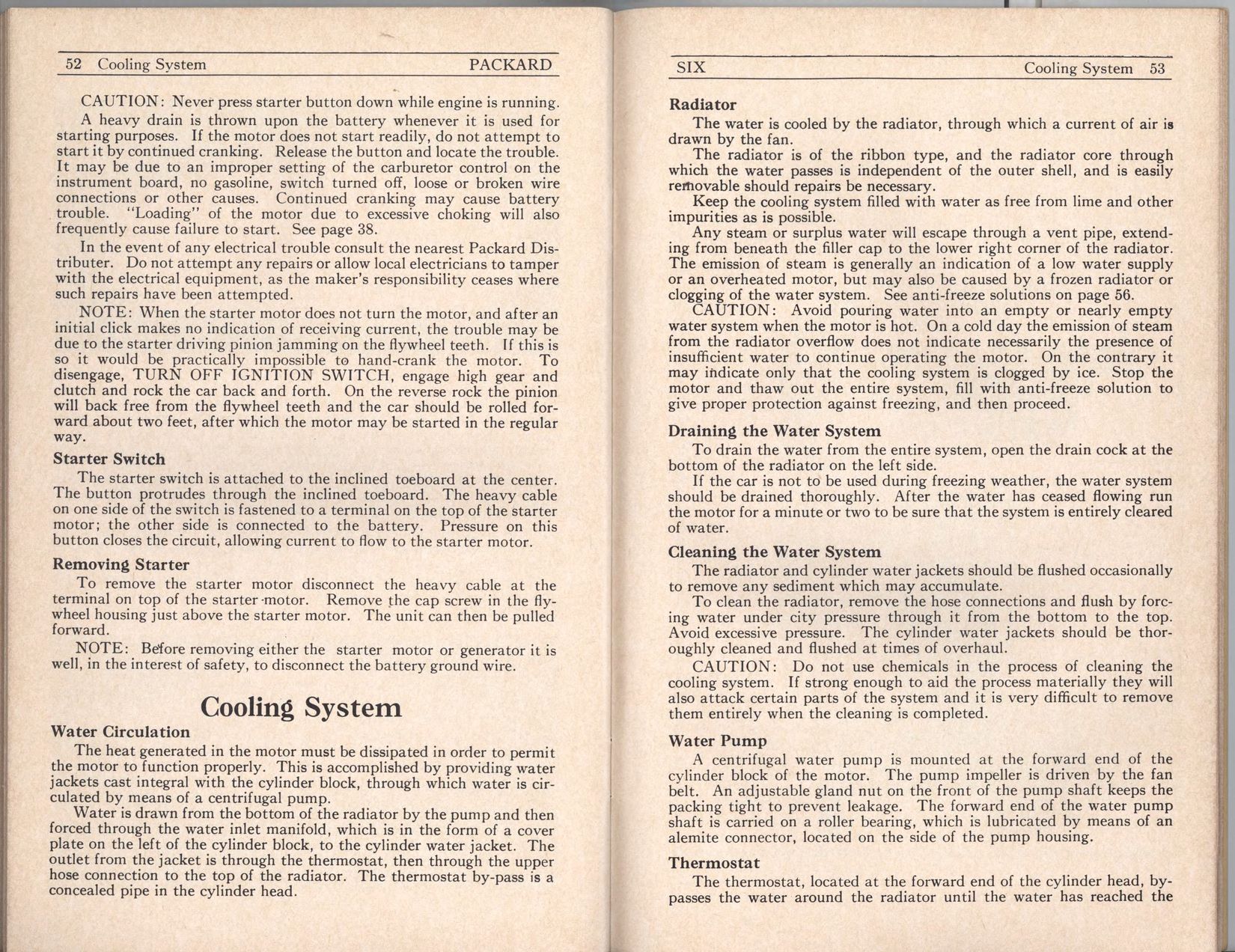 1927 Packard Six Owners Manual Page 2